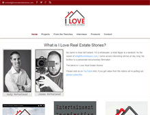 Tablet Screenshot of iloverealestatestories.com